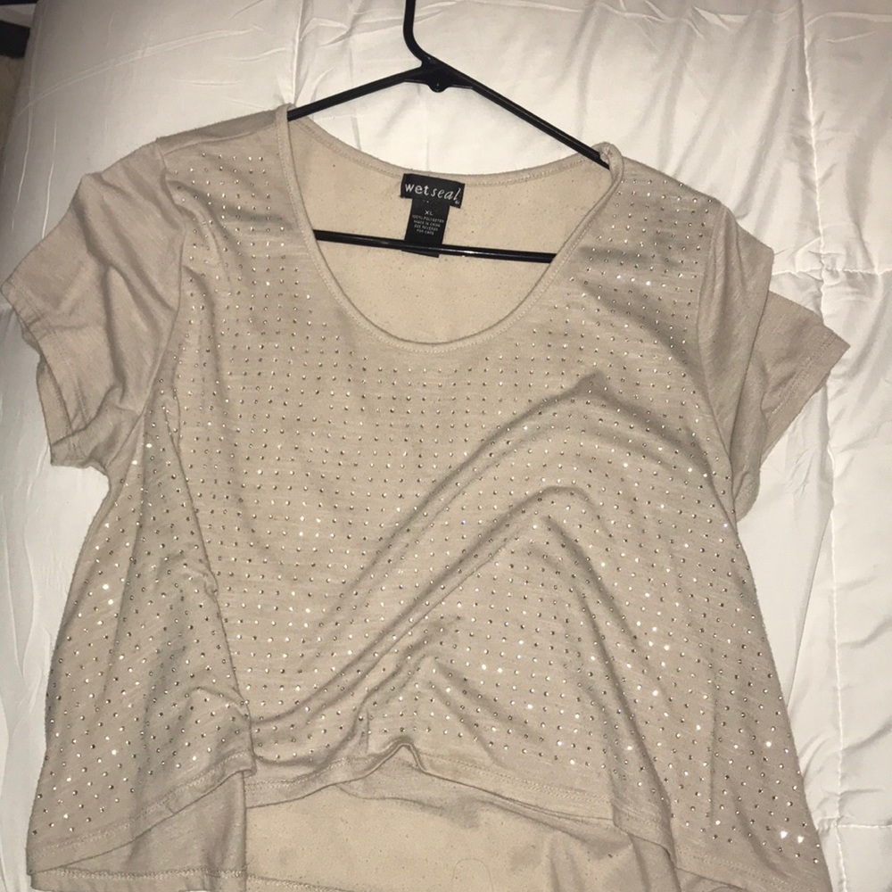 Sequins Crop Top : XL